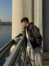 Oxford heavy hooded jacket