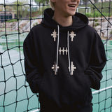 Orion patched hoodie / Black