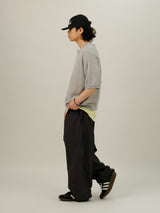 GE Crew Neck Easy Half Cardigan