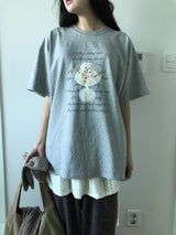 スノーマンオーバーサイズTシャツ (4 Colors)