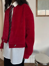 [UNISEX] Veloa overfit long sleeve cardigan jacket (3 colors)