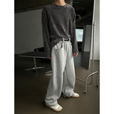 [S/S] カッティングラウンドネックベルベットニット (5color)