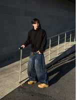 El domingo balloon denim pants