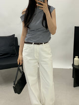 Sebit Check One-Off-Shoulder Blouse