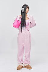 '& SPEAK LOVE WAITS' ANIMATION 2-WAY BAG PINK