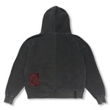 Insideout Docking Pigment Washed Oversized Hoodie Charcoal