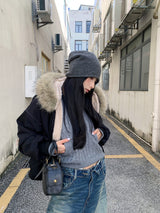 Grand Fur Hoodie Zip-Up Parka Jacket