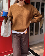 [SHOPPERMADE] Nuts Mohair Wool Knit (4color)
