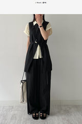 Raschel Nylon Slit Long Vest