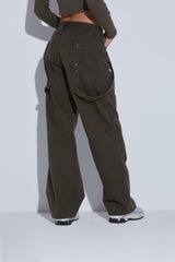EYELET CARGO PANTS