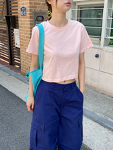 キャンディコットン クロップTシャツ
