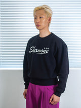 26ss SHAMONE エンブロイダリースウェットシャツ 2color