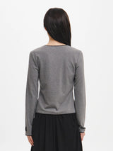 LACE ROUND NECK T-SHIRT