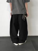 Mier Linen Cut-out Wide Pants 4C