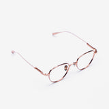 Knouun Round titanium glasses CODE. 102. F Rose Gold