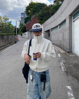 No.0932 k knit ZIP-UP (7color)