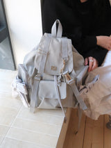 Bow Backpack (Nylon Light Grey)