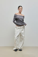 Fold Cargo Pants_Ivory