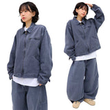 Oversized Pigment Work Jacket