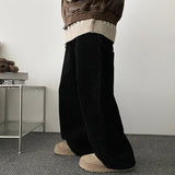 Pled corduroy wide pants[3 Tier Length]