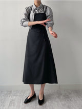 Halter Neck A-Line Long One-Piece