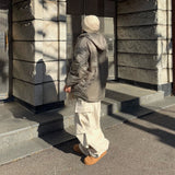 オーバーサイズ リバーシブル シェルパ パッド入り ジャンパー