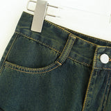 Vera Shirred Denim Mini Skirt 231633143