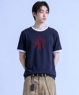 ドローイング ラフ リンガー Tシャツ- 4カラー