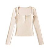 Eline Square Line Knit Top