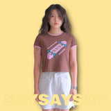 (W)スケートボードリンガーTシャツ