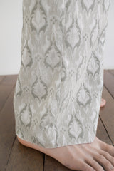Candle light jacquard pants, Mint