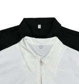 ASCLO 2way ジップミニマルシャツ (2color)