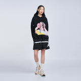 ADLV BABY FACE HOODIE BLACK DONUT1 R
