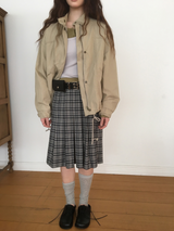 YWD PLAID PLEATS SKIRT (3color)