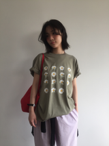 YWD フラワーTシャツ (3color)