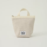 classic pouch_stripe handle beige