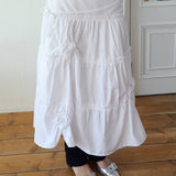 For Sunshine Moments Tiered Skirt White 