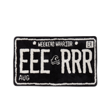 EEERRR number plate lug