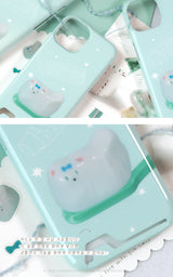 ✧ グロッシーカードスマホケース ✧ パピートゥースブラシ