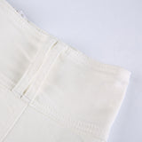 Solid A-line Pants Skirt