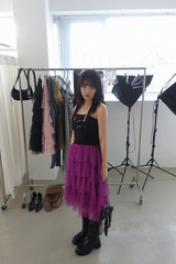RAPUNZEL FRILL CAN CAN SKIRT IN PURPLE