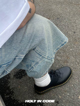 No.0814 stone carpenter denim SHORTS