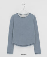 Muyan Dot Stripe Long Sleeve Tee