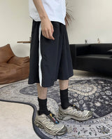 Ferrard zipper Bermuda pants
