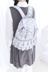 Dot Frill Backpack Kitchen Stripe Daily Bobusang Bag