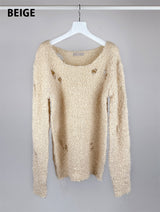 BOUCLE DAMAGE LOOSE KNIT (2C)