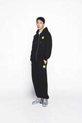 25SS BOX BASIC LOGO HOODIE ZIP UP BLACK