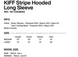 KIFF Stripe Hooded Long Sleeve (Red) K25QB663