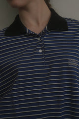 Weekly collar t-shirt_blue