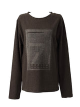リブセブングラフィックニットTシャツ (3color)